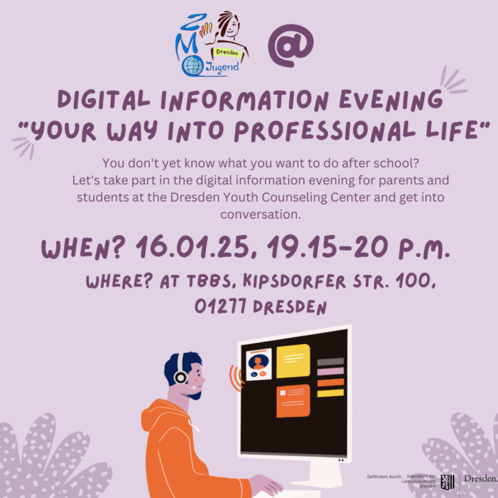 Digital information evening “Your way into professional life”