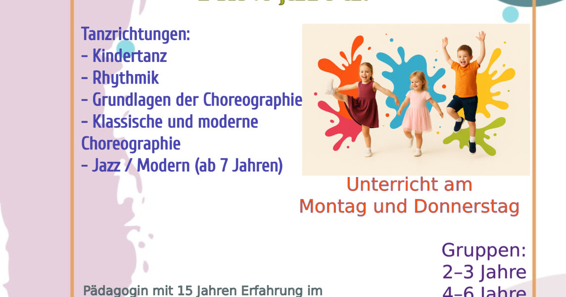 🎉 Neues Tanzprojekt für Kinder! 🎉