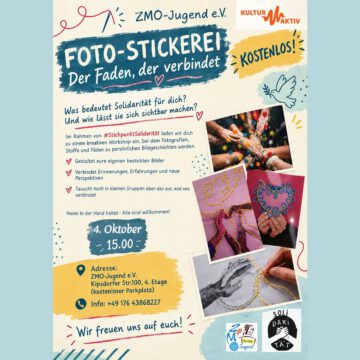 🧵 Foto-Stickerei „Der Faden, der verbindet“ 🧵